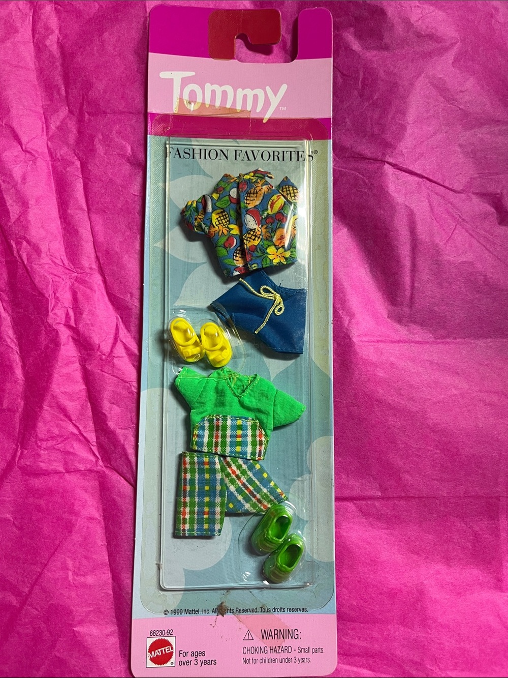 vintage 1999 Mattel Tommy Doll "Fashion Favorites"